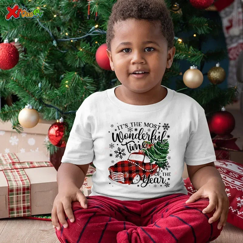 สุขสันต์วันคริสต์มาสครอบครัวชุดเสื้อคริสต์มาสชุดนอนชุดชุดเด็กทารกชุดรอมเปอร์ชุดนอนครอบครัวของขวัญเสื้อ