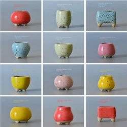 Mini więcej ceramiczna doniczka na kwiaty mięsnych 1 szt. Sukulentów doniczka do mięsistych roślin małych doniczek do domu/ogrodu/dekoracja biurowa na kwiaty