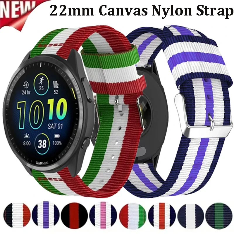 22Mm Canvas Nylon S…