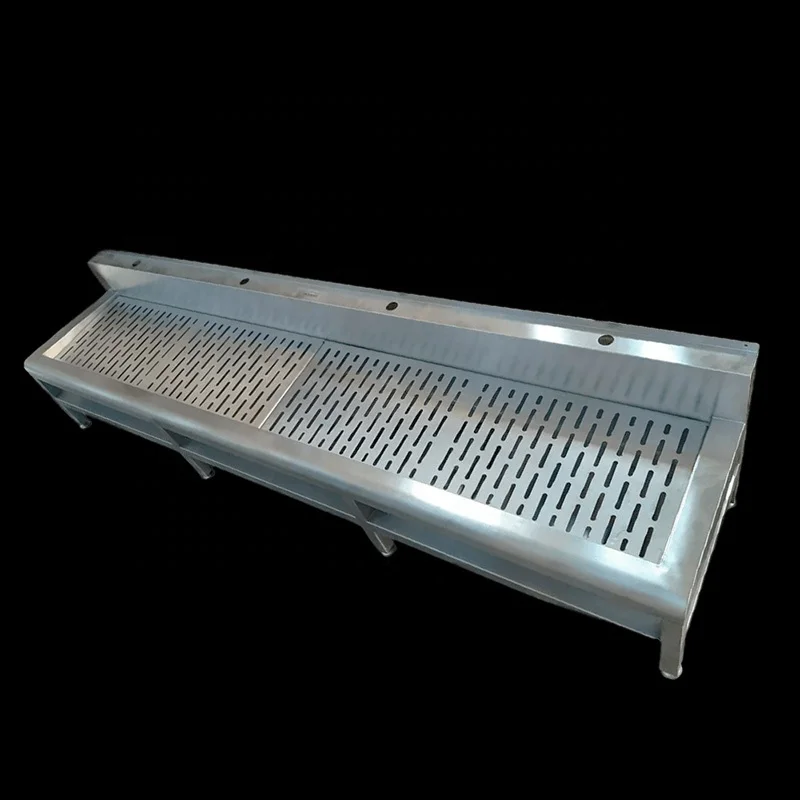 Custom Stainless Steel Wudu Wash Station Foot Washing Sink For Muslim Ablution Use