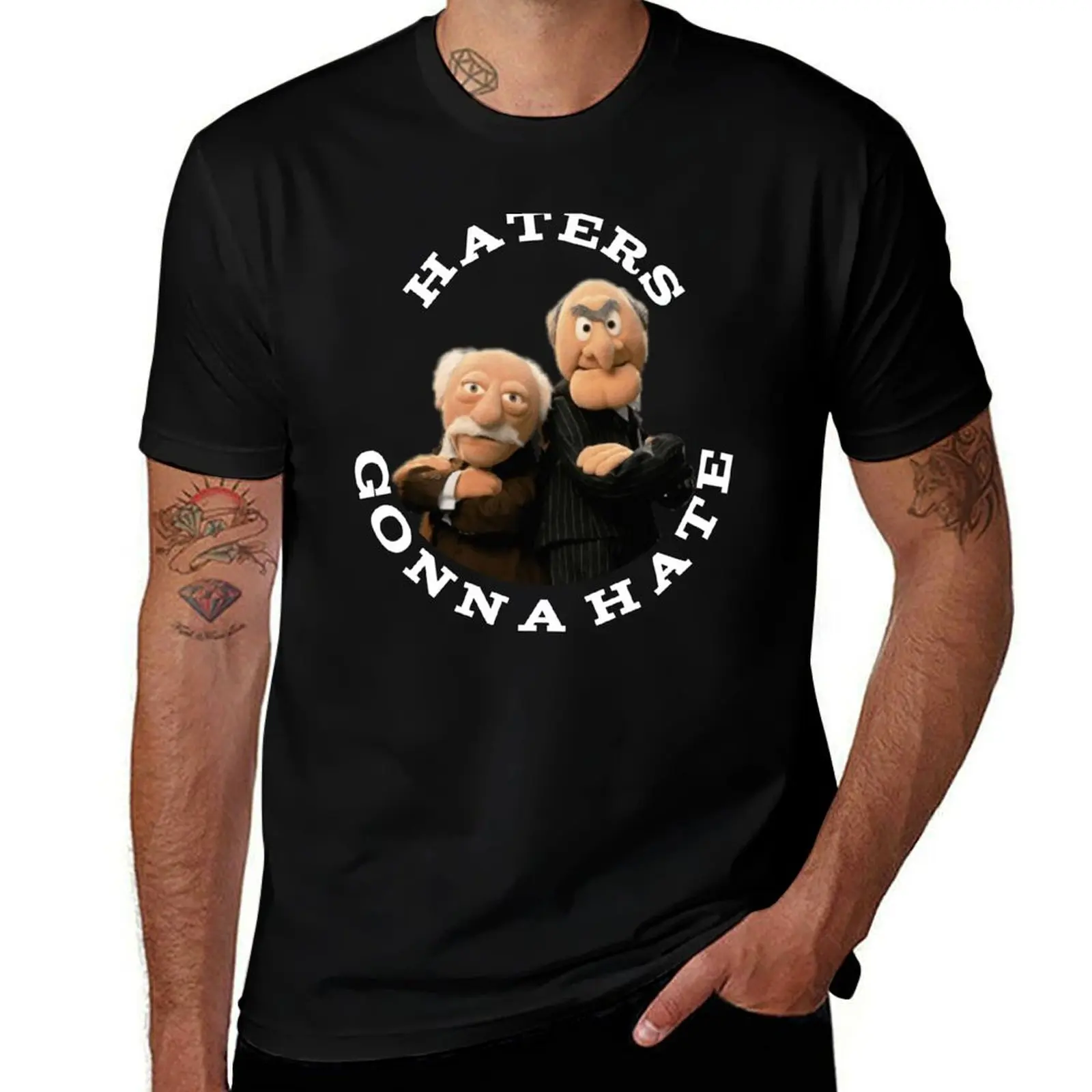

Statler and Waldorf vintage T-Shirt Casual Soft Cotton Short Sleeve Tee