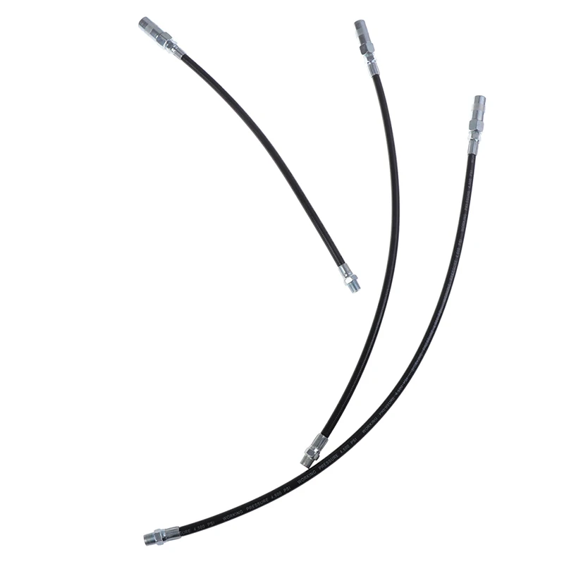 Flexible grease whip hose heavy duty long extension tube with connector Flat button butter flat head Hydraulic tools