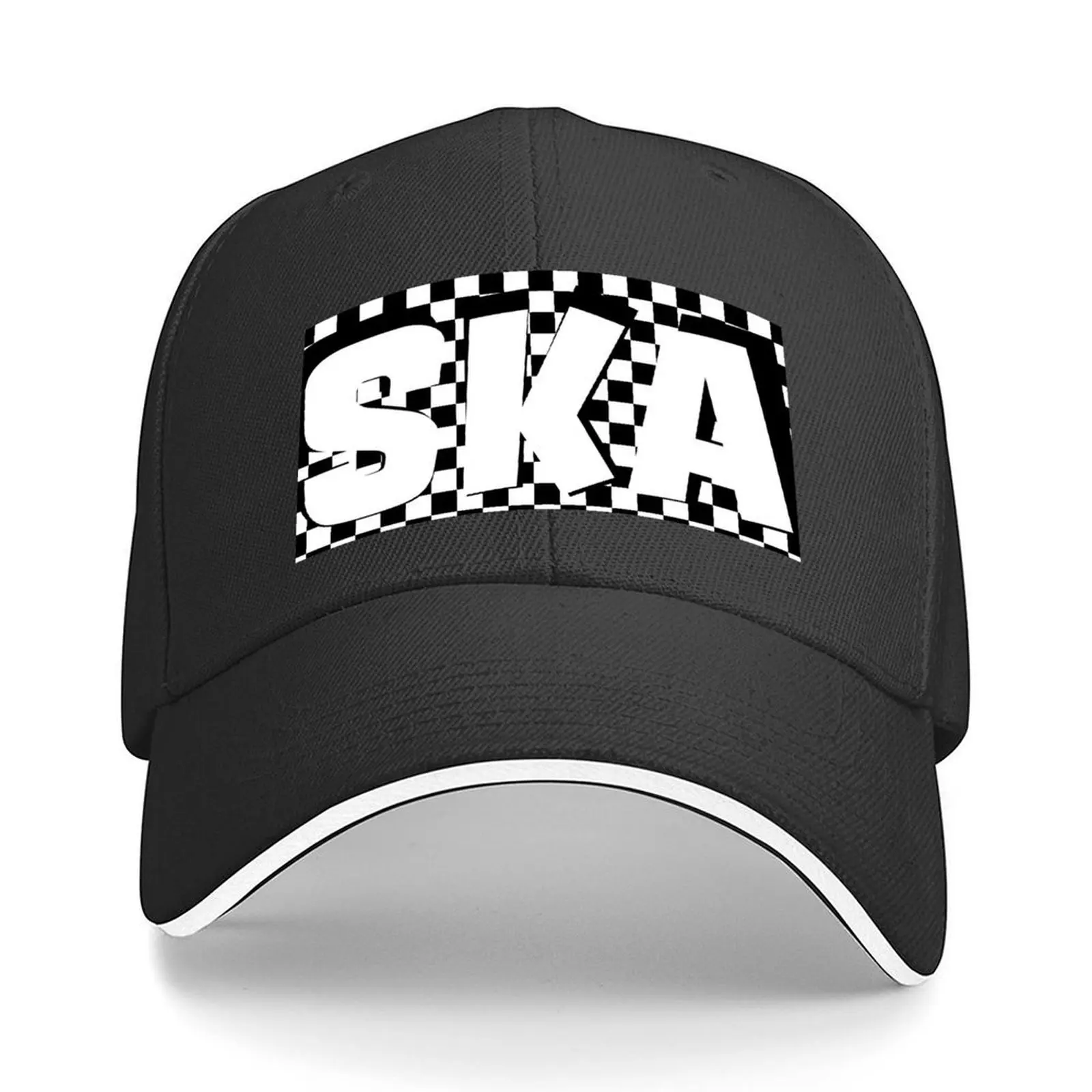 

Ska Checkerboard Baseball Cap Golf Hat Man western Hat Wild Ball Hat Fashion Beach Caps Women Men's