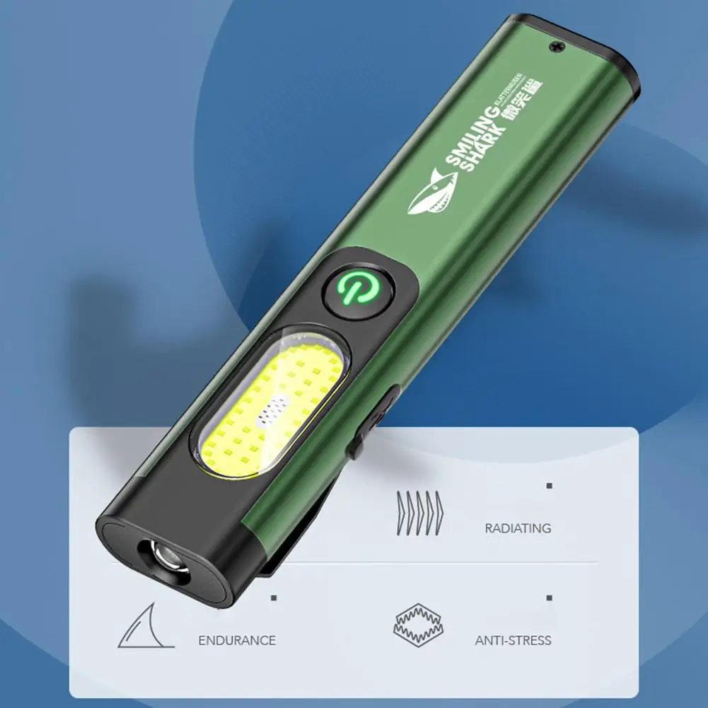 قابلة للشحن سلسلة مفاتيح LED مصباح يدوي مع COB الجانب ضوء 600 لومينز سبائك الألومنيوم الشعلة المحمولة للطوارئ في الهواء الطلق أيضا Z5N0