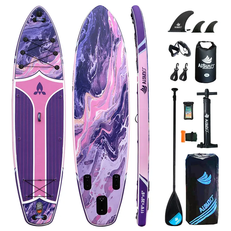 

Inflatable Paddle Board Stand up Surf Aquamarine Fishing Paddle Board With Kayak Seat