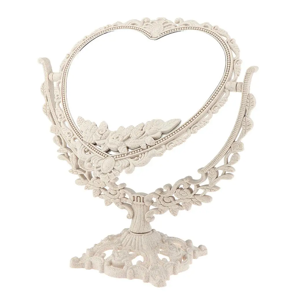 両面バニティミラー、360度回転化粧鏡