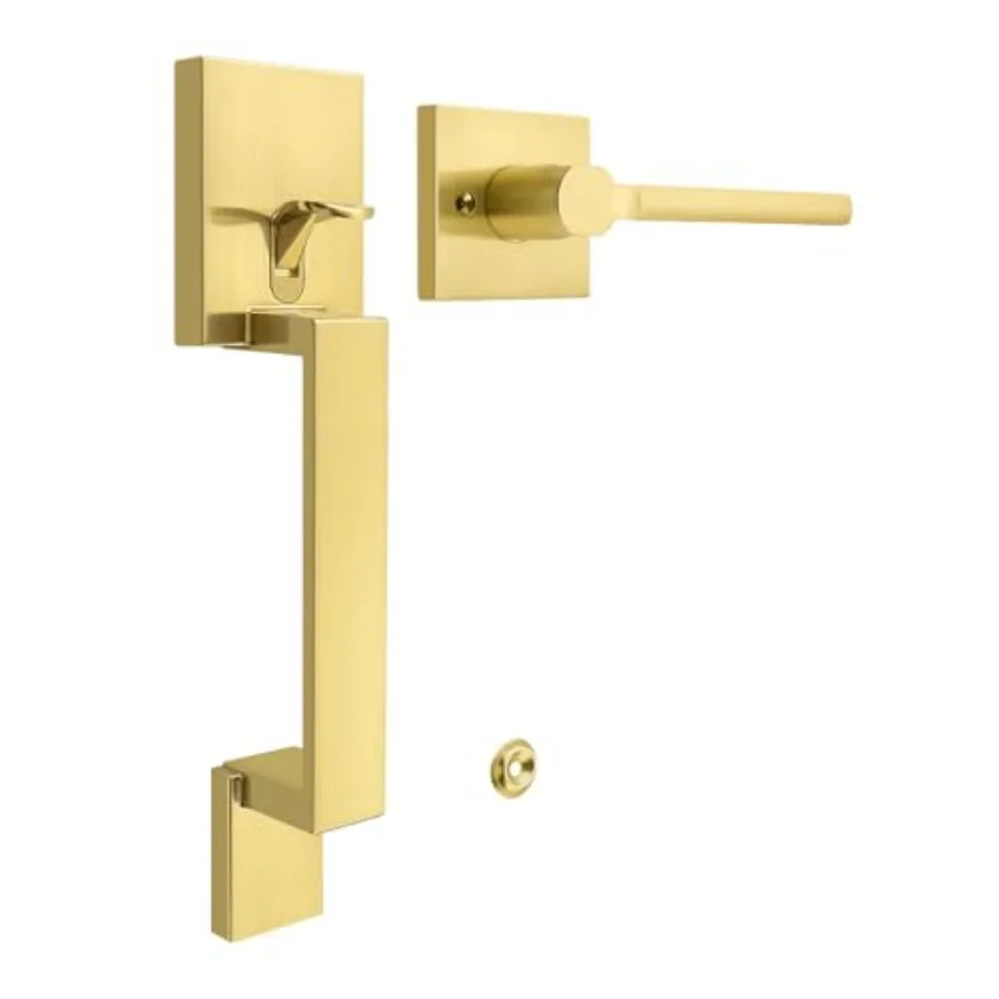 

San Clemente Handleset with Lever, Upgrated Entry Handleset, Adjustable Hole Space, Zinc Alloy and Reversible Handle Lever, 1 P