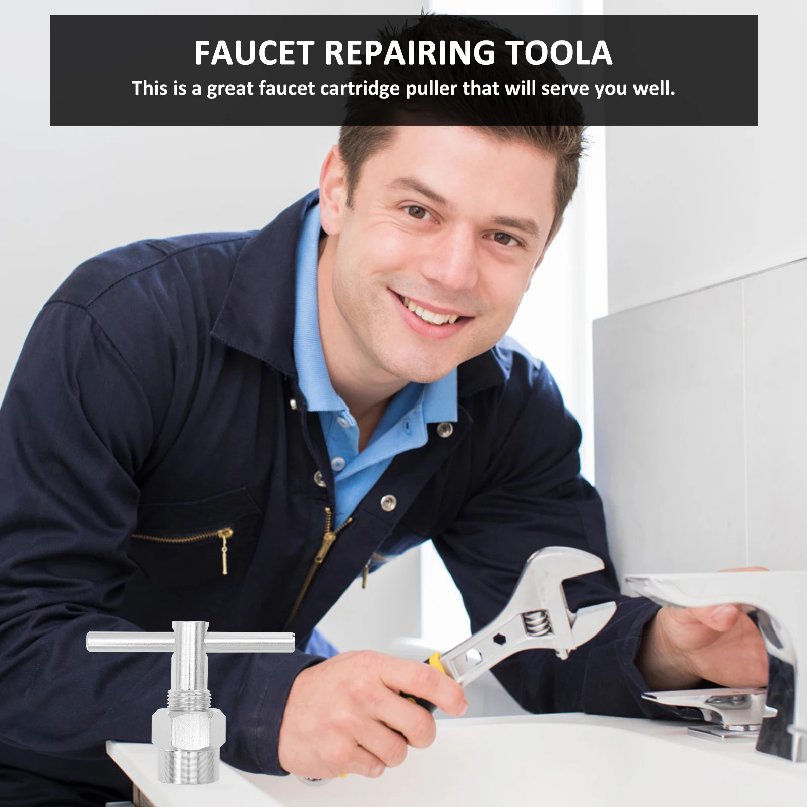 

Faucet Puller Removal Tool Replacement For Shower Valves Faucet Repairing Tool Alloy Puller Water Tap Wrench Efficient Durable