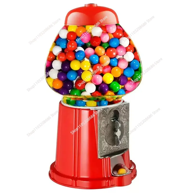 Coin-operated candy machine-floor gum ball with independent dispenser