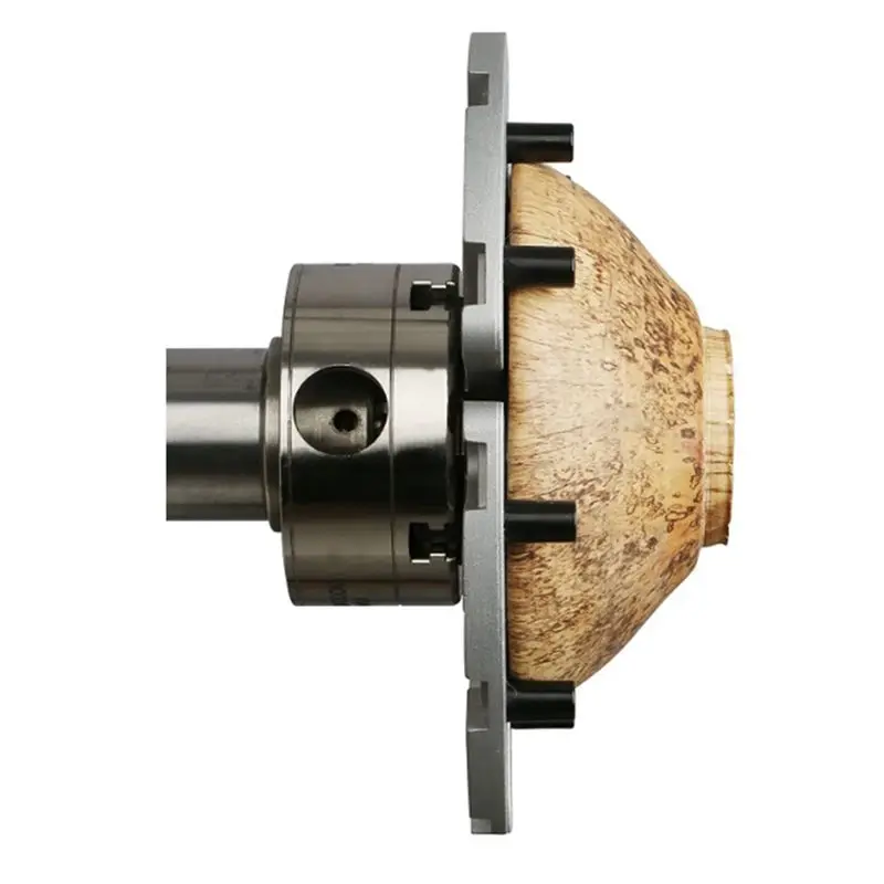 Happy New- 8Inch Flat Lathe Chuck Jaw Set For Wood Lathe Key Chuck &Scroll Chuck Flat Jaw Set With Buffer Kit For Wood Lathe Chu