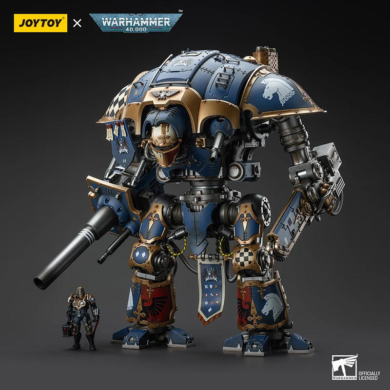 JOYTOY Warhammer 40K Imperial Knights House Terryn Knights Paladin 1:18 Action Figure โทรศัพท์มือถือ Mecha รุ่นของเล่นเด็ก Paladin ตุ๊กตา