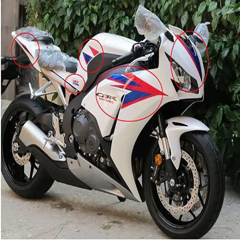 New Hot sell Motorcycle Whole Vehicle Sticker Decals Stickers For  HONDA CBR1000RR 2012 2013 2014 one set Full car sticker