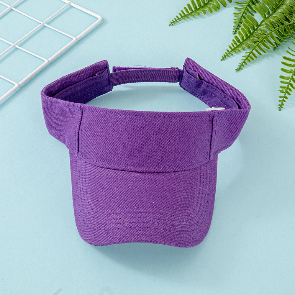 Baumwoll-Sonnenblende für Damen und Herren – Verstellbare Baseballkappe mit offenem Oberteil für Sport, Laufen, Golf, Strand – Mehrere leuchtende Farben – Detail 16