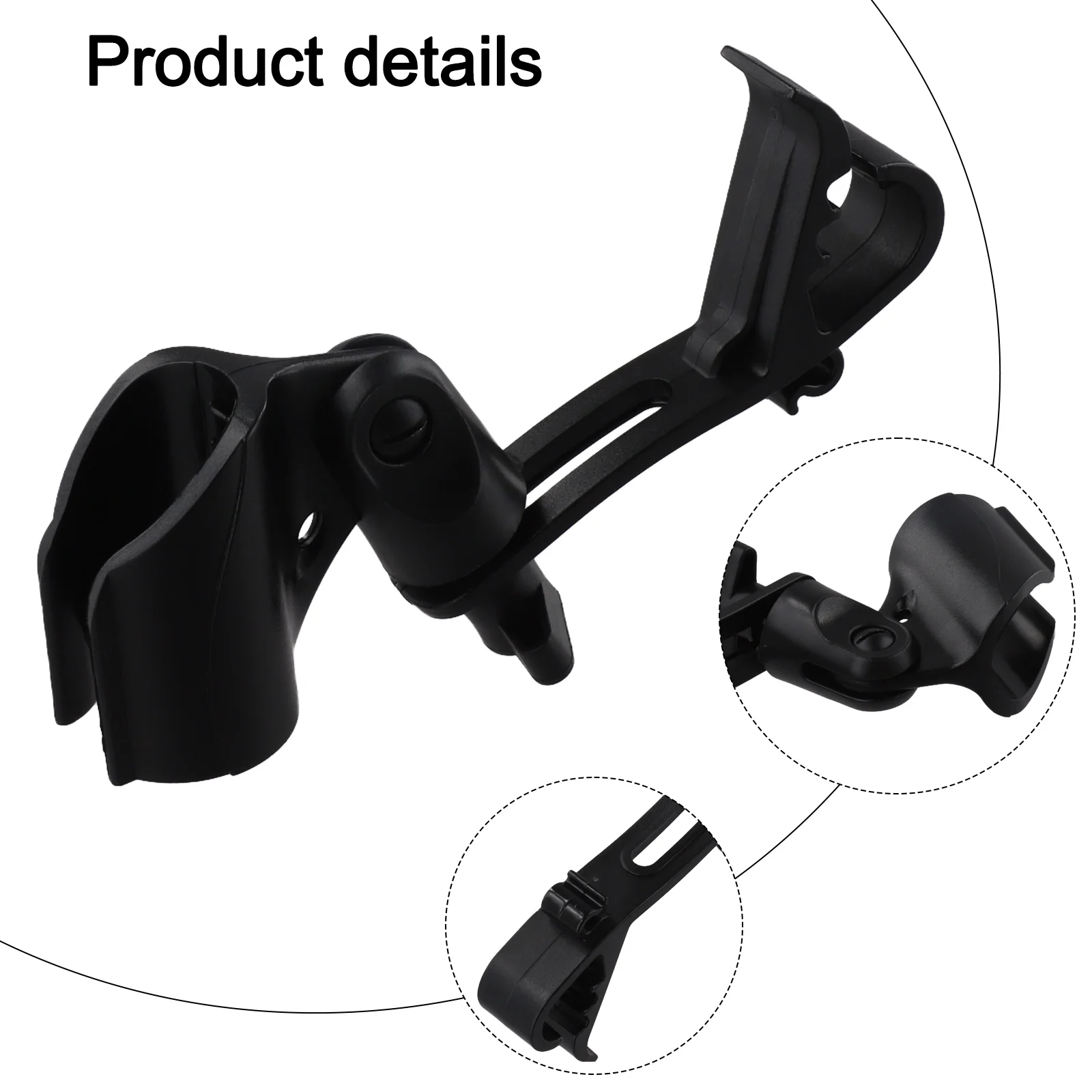 Portable Drum Holder Adjustable Microphone Mount Easy To Transport Height And Direction Adjustment Soft Foam Protection