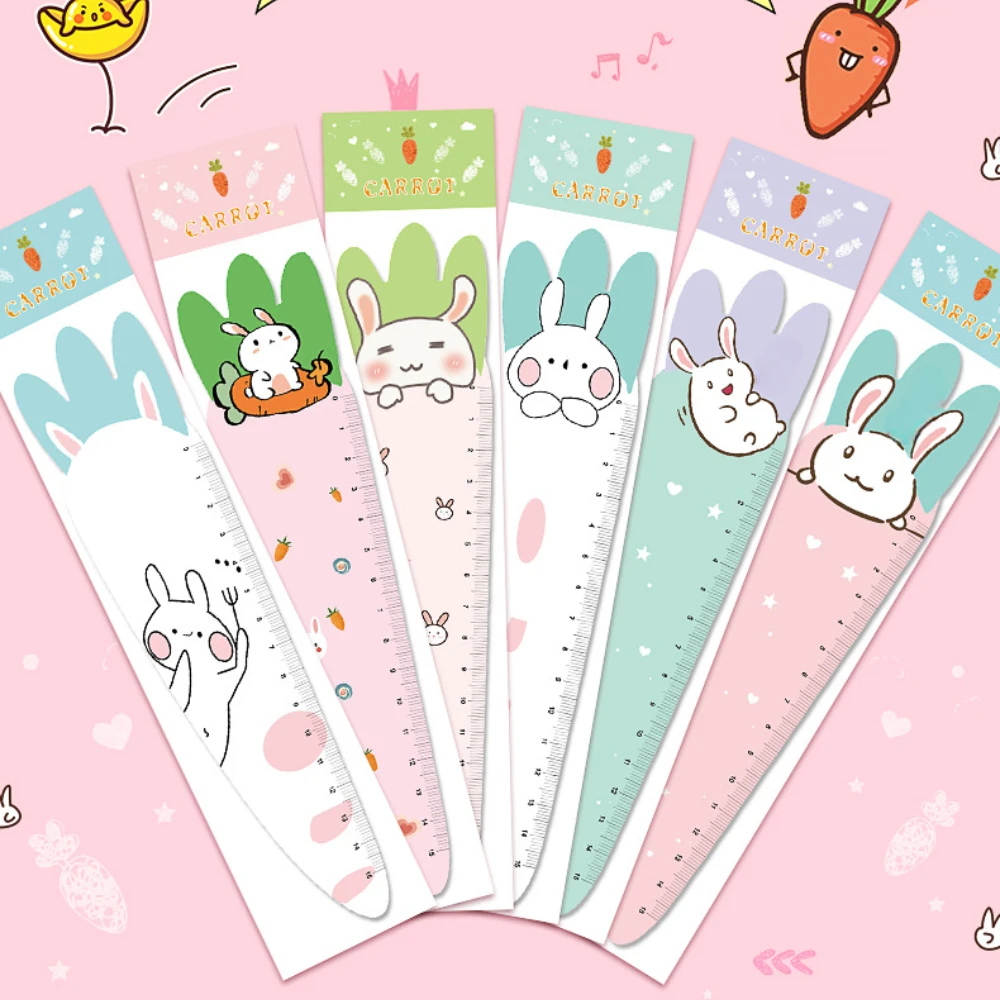 

Carrot Magnetic Bookmarks Creative Scale Ruler Bookmark Cartoon Cute Stationery Student Reading Accessories Book Lover Gifts