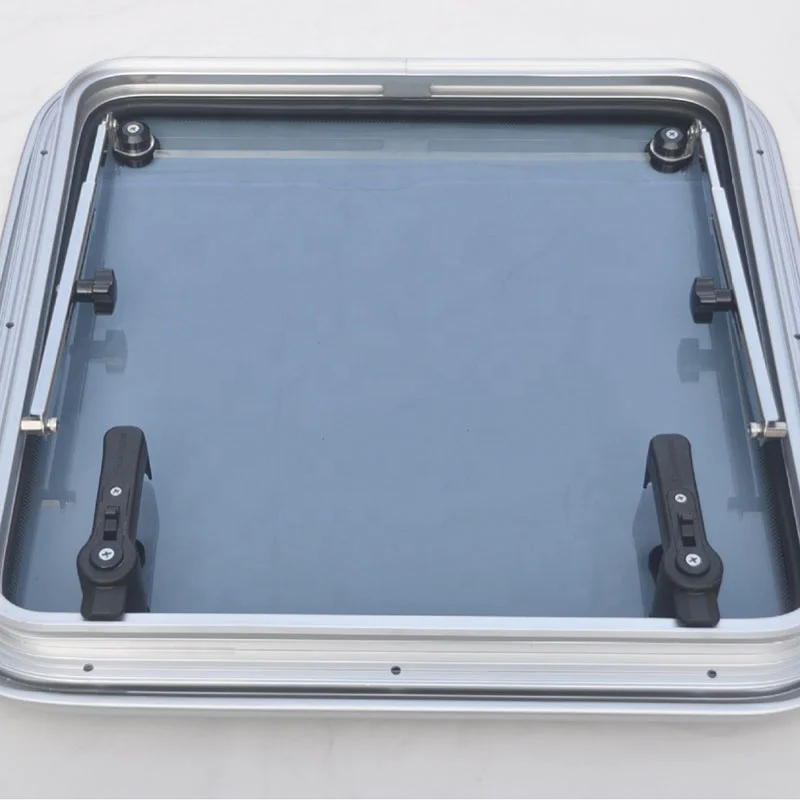Popular Rectangular Customized Boat Skylights Escape Window Deck Light Deck Hatch for Marine Boats Yacht RV