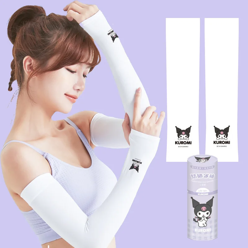 Miniso サンリオ夏の漫画日焼け止めアイススリーブ UV スリーブ男性と女性スポーツアウトドアバレルスリーブカバー