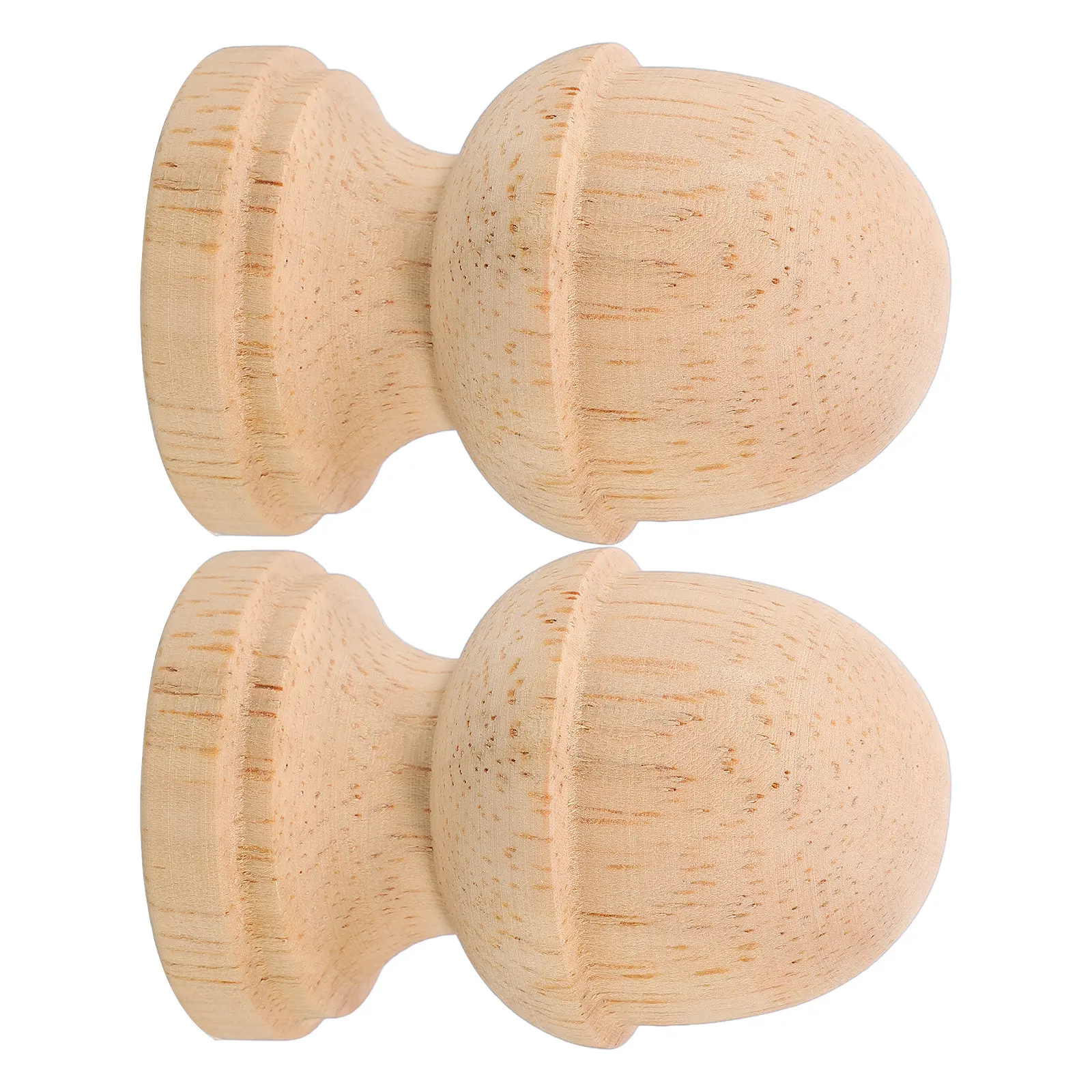 Handy Unfinished Solid Wood Column Finial Cap for Bed Frames Staircase Posts Furniture Legs Indoor Outdoor DIY Wooden Decor