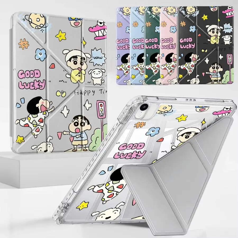 

Чехол для планшета Crayon Shin Chan Radish для iPad Pro 11-го, 10-го, 9-го, 8-го, 7-го поколений, 12.9 дюймов, Mini 6, 7, Pro 2025, Air 4, 5, M3, M2, 1, 2, M4, 11 дюймов