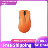Incott G24 G24 Pro Dual-Mode Wireless Mouse PAW3950 Sensor 26KDPI Hot-swappable Micromotion  Lightweight Gaming Mouse