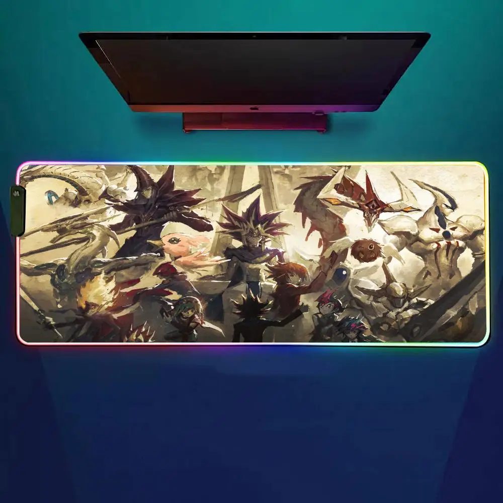 

Yu-gi-oh Mouse Pad RGB Gaming Mouse Pad Desk Mat HD Gamer Large LED Light XXL MousePads