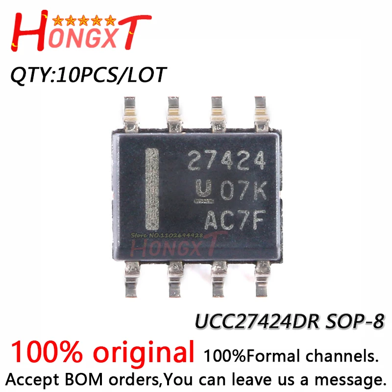 10PCS 100% NEW UCC27424DR SOP-8.Chipset