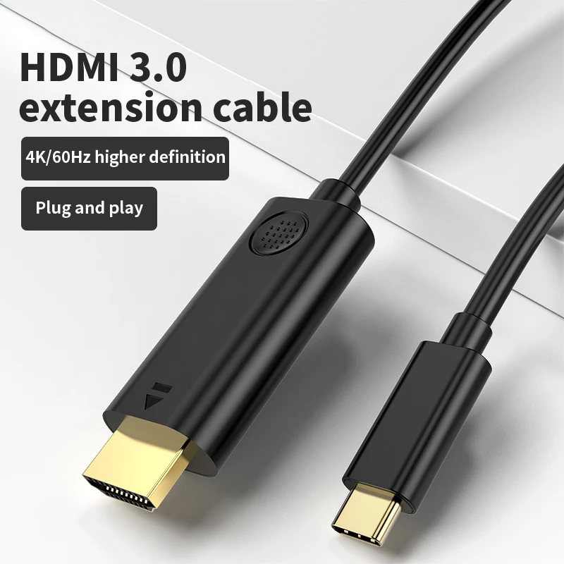 

Type C to HDMI cable 3 meters 4K60HZ HD TV adapter cable