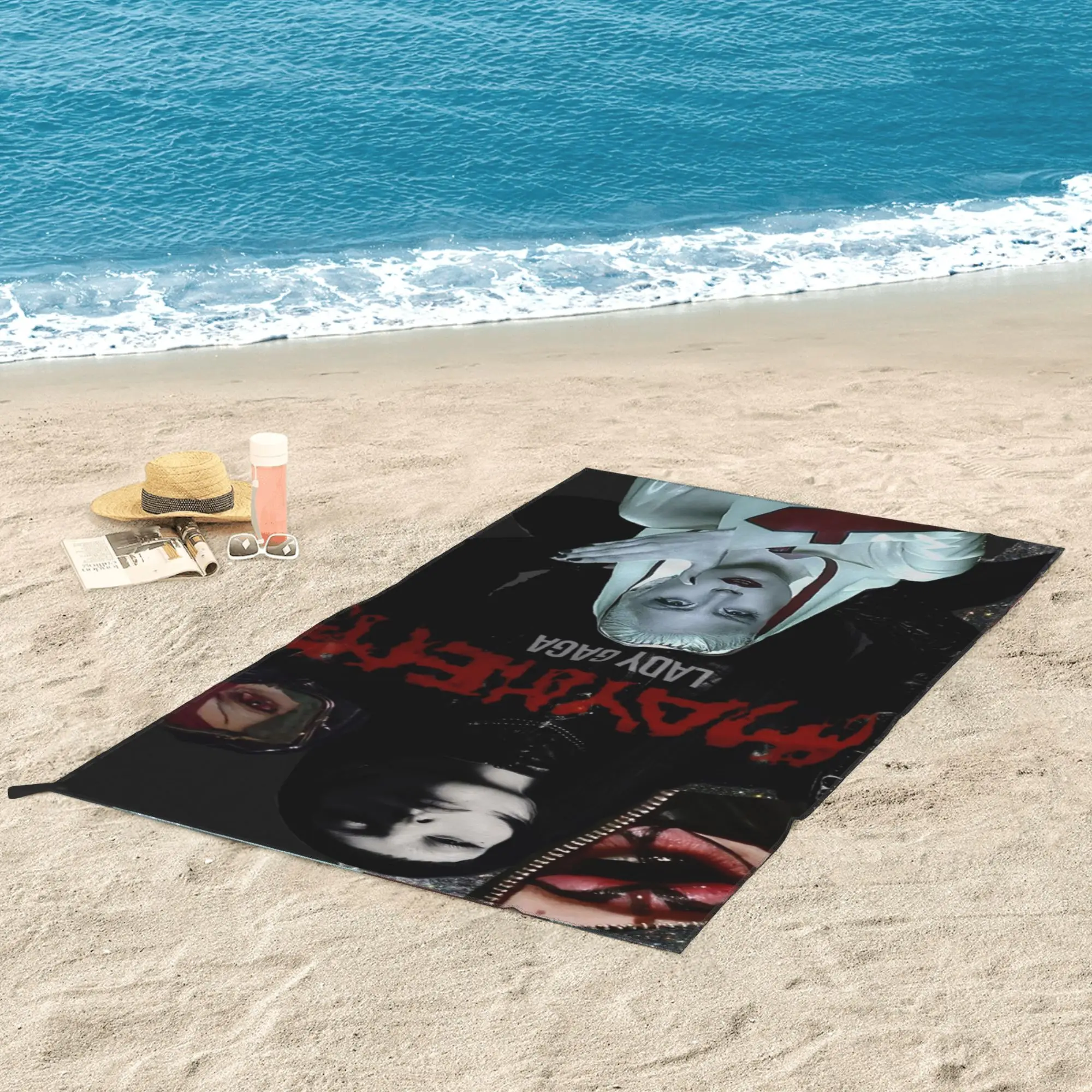 

Lady Gaga Mayhem Album Beach Towel Soft Microfiber Quick Dry Absorbent Quick Towels For Bath