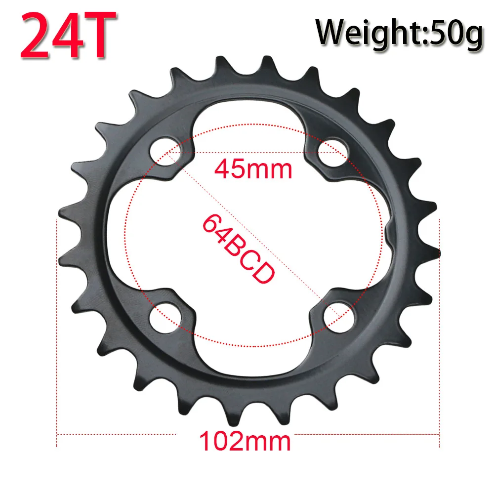 10 Speed 10S sprockets 24T 38T M610 M615 64/104BCD MTB Bike Chainring Bicycle Crankset Double Chainwheel Bike Crank Bike Parts