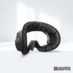 AMVR PU Leather Face Eye Mask Cover for PICO 4/4 Ultra VR Glasses Protective Cover Accessories