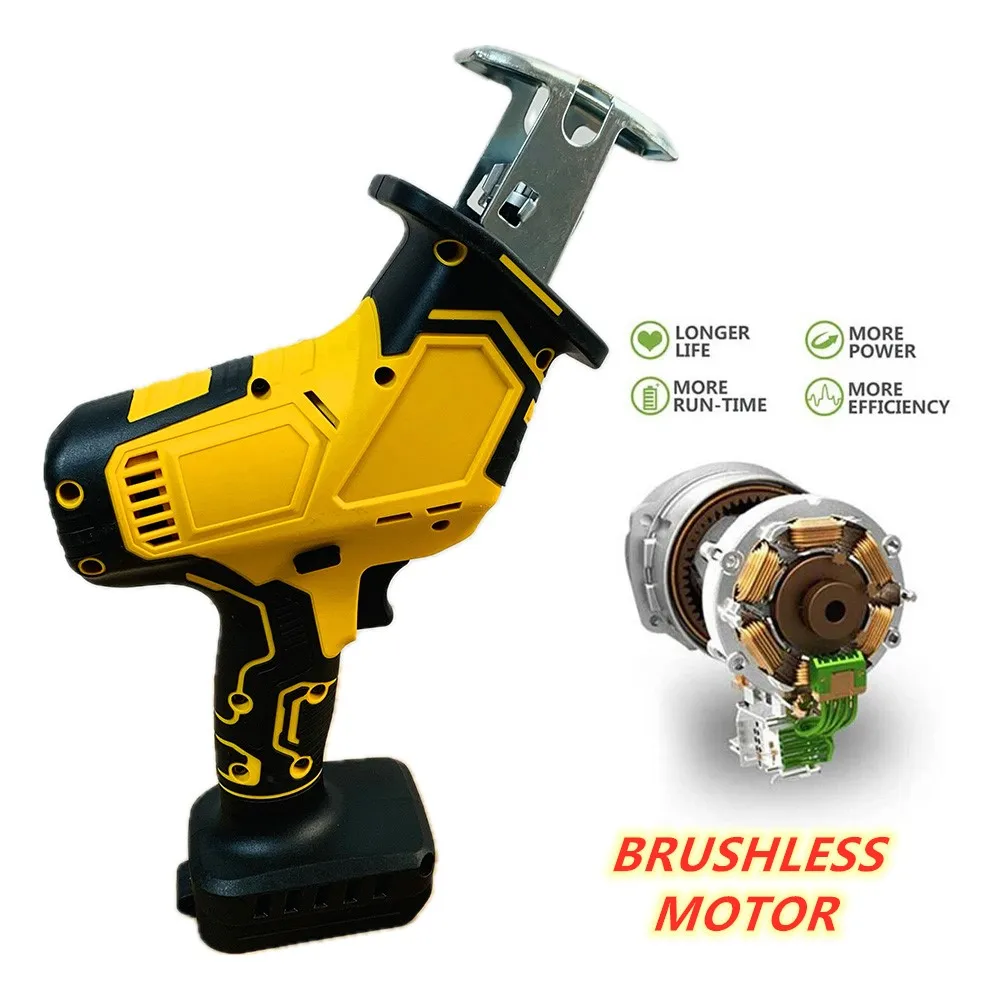 For Dewalt 20V Battery Brushless Electric Reciprocating Saw Wireless Electric Saber Saw for Wood Metal Pipe Cutting Power Tool