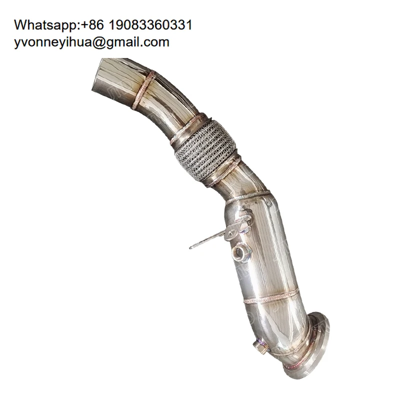 

JTLD 304 Stainless Steel Polishing Exhaust Downpipe For BMW B38 318i F20 F21 F52 116i 118i 1.5T Test Pipes