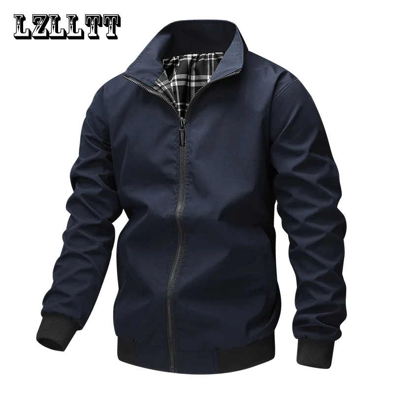 Spring Men Waterproof Jackets Mens Windproof Casual Jackets Coats Autumn Mens Fashion Outdoor Jackets Windbreaker Male LZLLTT