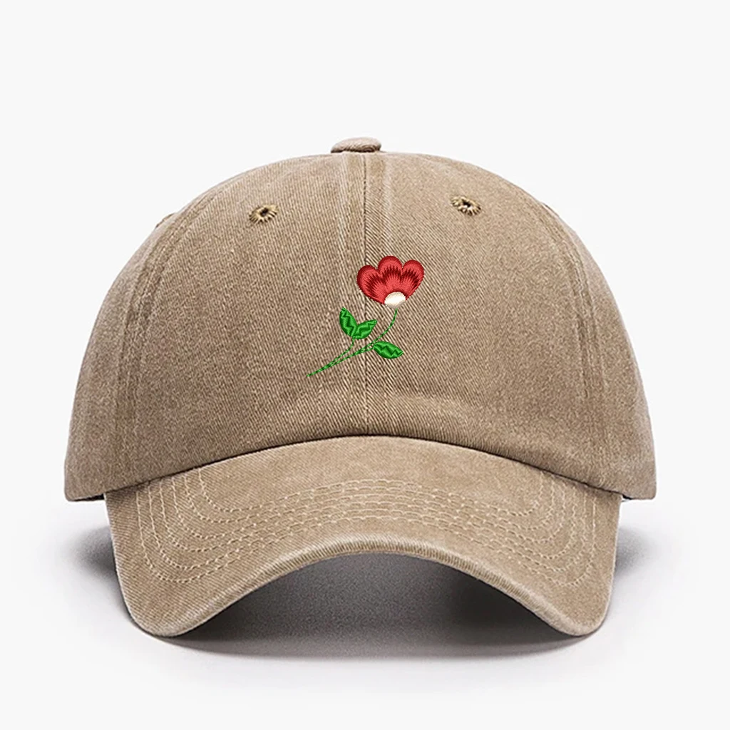 ✨   Шапка для папы из стираного хлопка с цветочным принтом |   Кепка унисекс с 3D-вышивкой для садоводства/покупки ✨