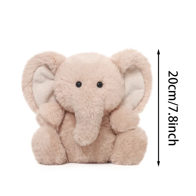 20 ซม.ช้างน่ารักตุ๊กตานุ่มตุ๊กตาการ์ตูนตุ๊กตาช้างสัตว์ของเล่น WARM COZY เด็ก Companion ตุ๊กตาของขวัญวันเกิด