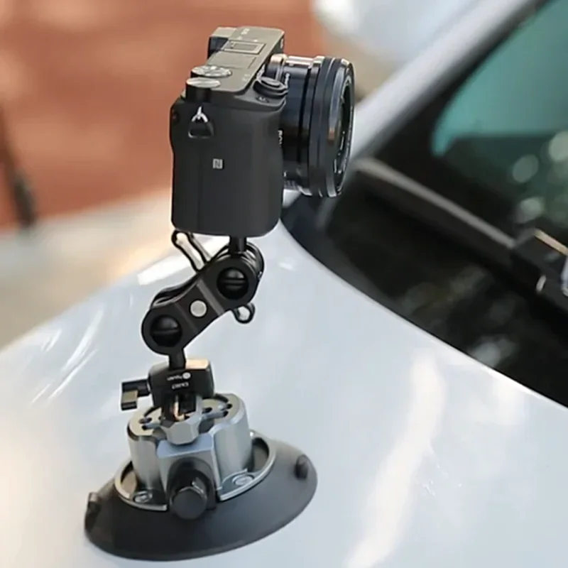 2026 New Design Strong Suction Cup Windshield Camera Mount Holder Car Sucker For DSLR