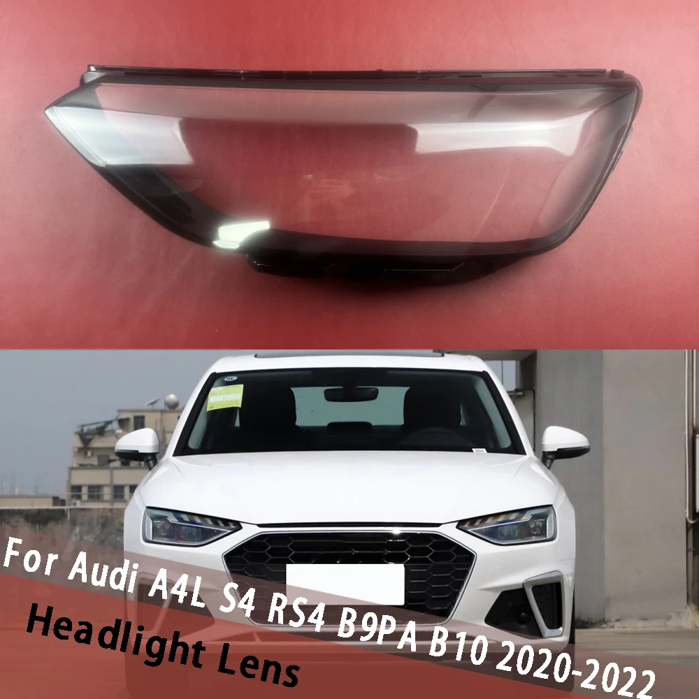 Para audi a4l s4 rs4 b9pa b10 2020 2021 2022 farol lente capa farol escudo cabeça luz sombra farol doméstico abajur