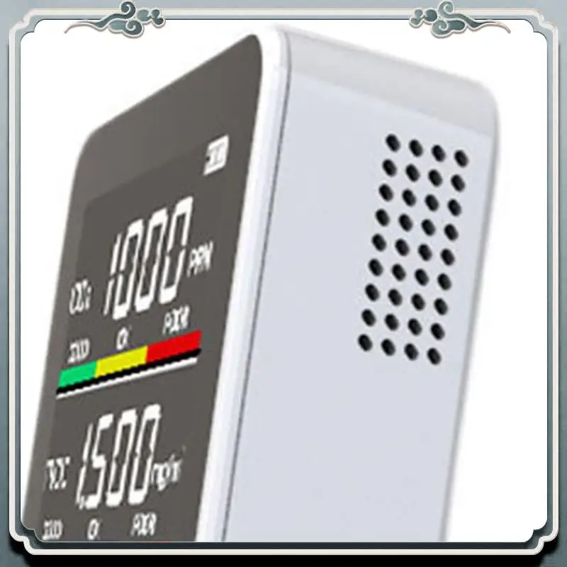 

Премиум-монитор качества воздуха в помещении, профессиональный точный датчик CO2, TVOC, HCHO, датчик качества воздуха влажности и температуры, для офисной вилки европейского стандарта