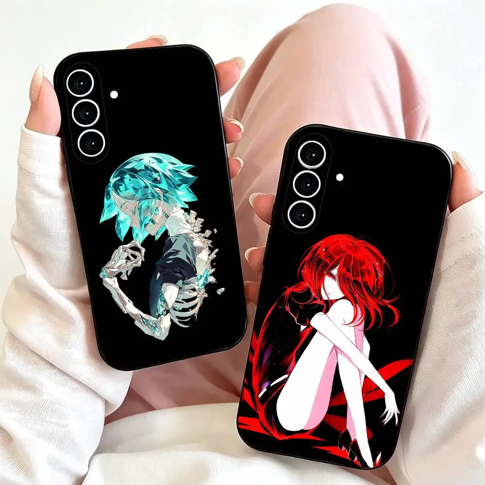 L-Land Of The-L-Lustrous  Phone Case For Samsung Galaxy A73,A72,A71,A70,A53,A52,A51,Soft Silicone Black Cover