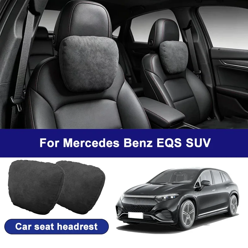 

For Mercedes Benz EQS SUV car headrests, soft universal adjustable car seat pillows, car neck pillow cushions, Car accessories