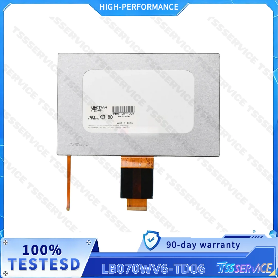 LB070WV6-TD06  LB070WV6-TD08  7.0 inch TFT LCD with 800*480 Resolution for industrial display applications