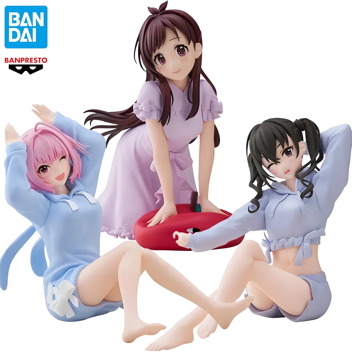

In Stock BANDAI Original BANPRESTO Relax Time Yumemi Riamu Sunazuka Akira Tsujino Akari Anime Action Figure Model Toy Gift