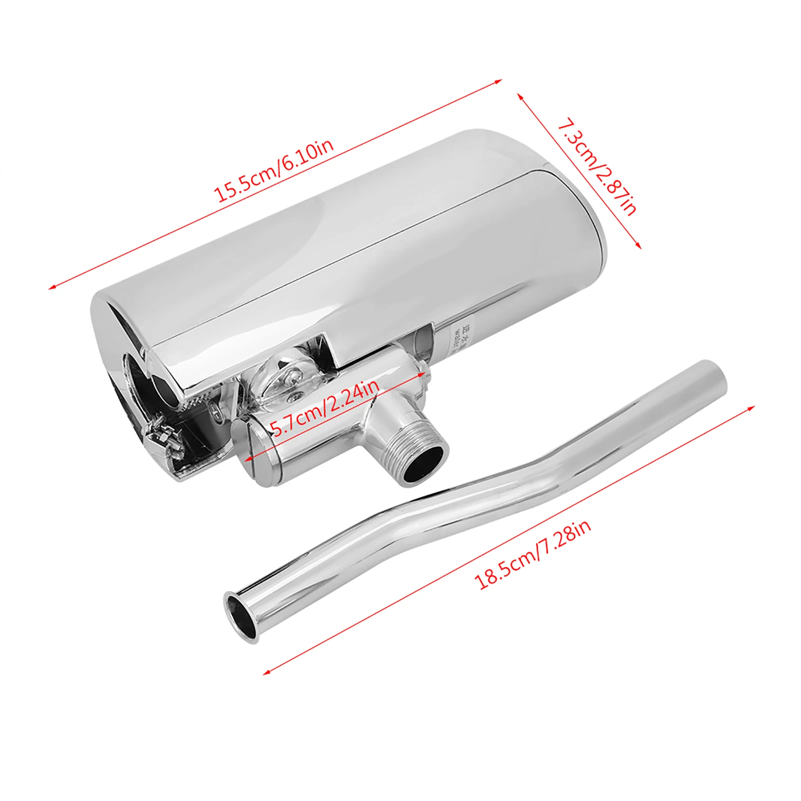 مستشعر أوتوماتيكي مثبت على الحائط للحمام والمرحاض ، صمام تدفق مبولة بدون لمس