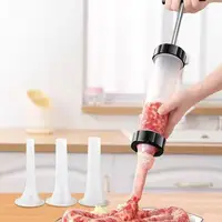 Manual Sausage Stuffing Machine Homemade Sausage Stuffer Sausage Syringe Sausage Stuffer Gadgets Manual Meat Injector Tools 3