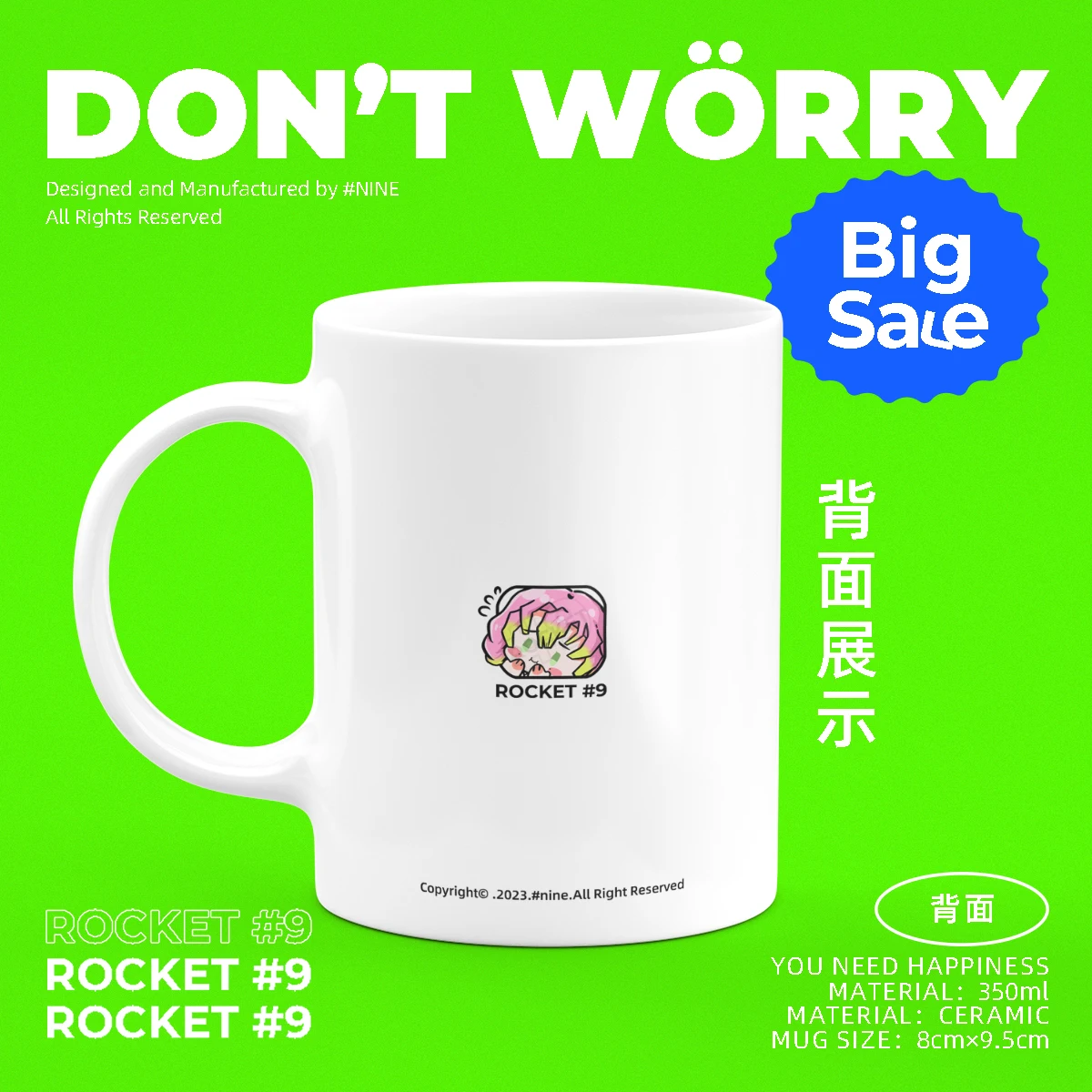 Anime  Kanroji Mitsuri Cartoon Ceramic Coffee Mug Cup Cosplay Water Cup With Lid Spoon Birthday Gift