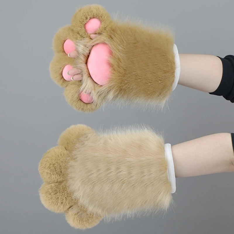 

Oversized Cat Paw Handmade Animal Furry Devil Gloves Fursuit for Masquerade X4YC