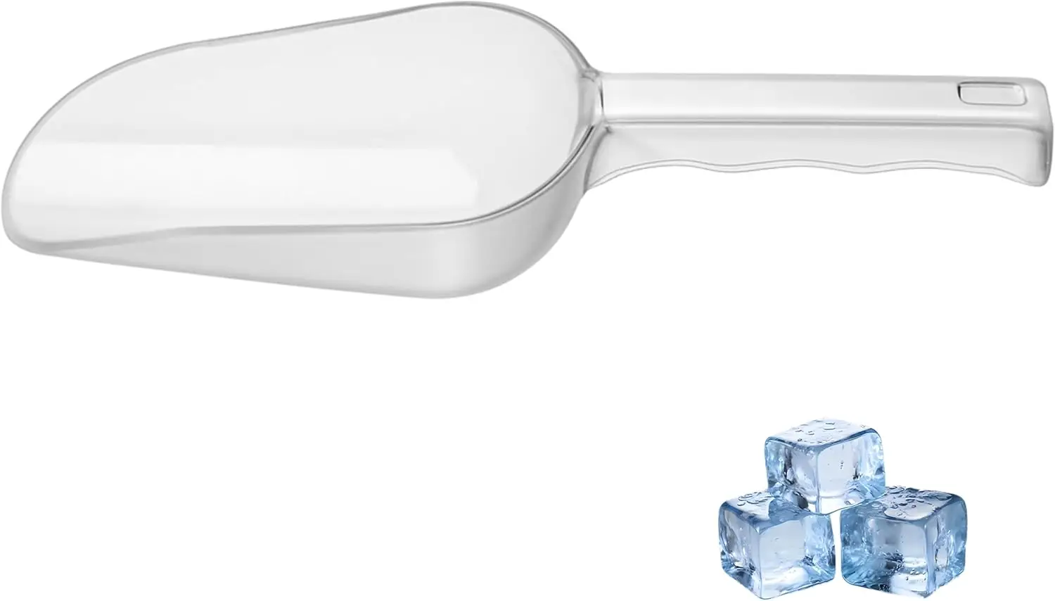 

12oz BPA-Free Polycarbonate Ice Scoop with Ergonomic Handle - Dishwasher Safe