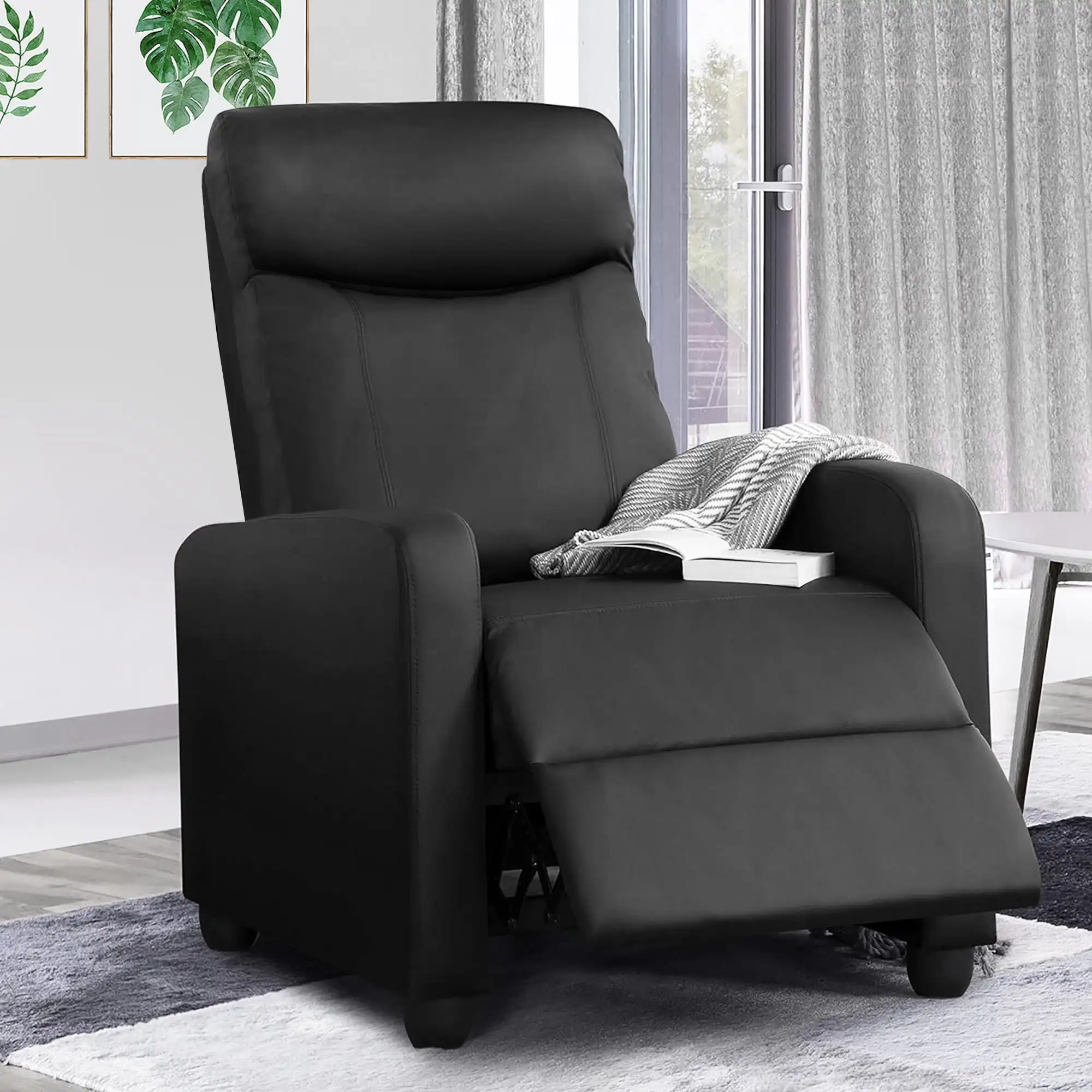 Push Back Theater Adjustable Recliner with Footrest, Comfort, practicality and modern aesthetics Living Room Chairs