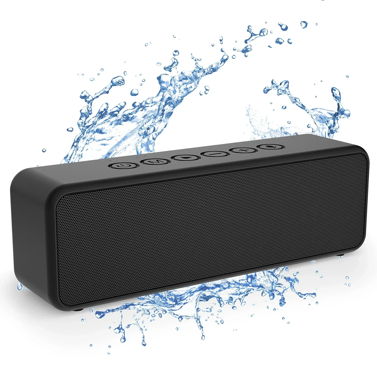 

Bluetooth Speaker 30W Wireless bluetooth 5.0 Enhanced Bass Built-in Mic IPX6 Waterproof for Camping