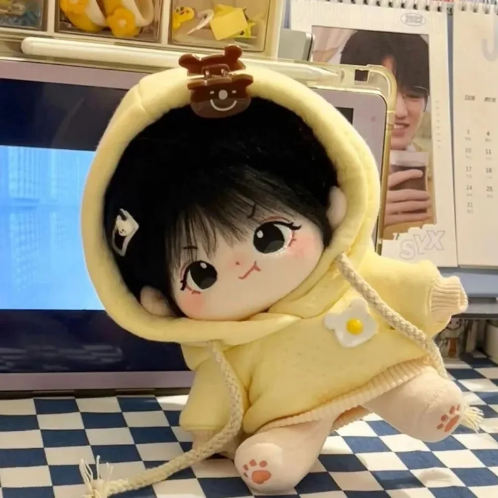 裸の髪のあるベビードール,Kawaii肌色のコットンボディ人形,ぬいぐるみ